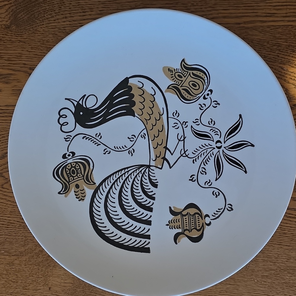 (Set/3) MCM "Good Morning" China By Royal 10" Plates USA Made *EUC - 1958